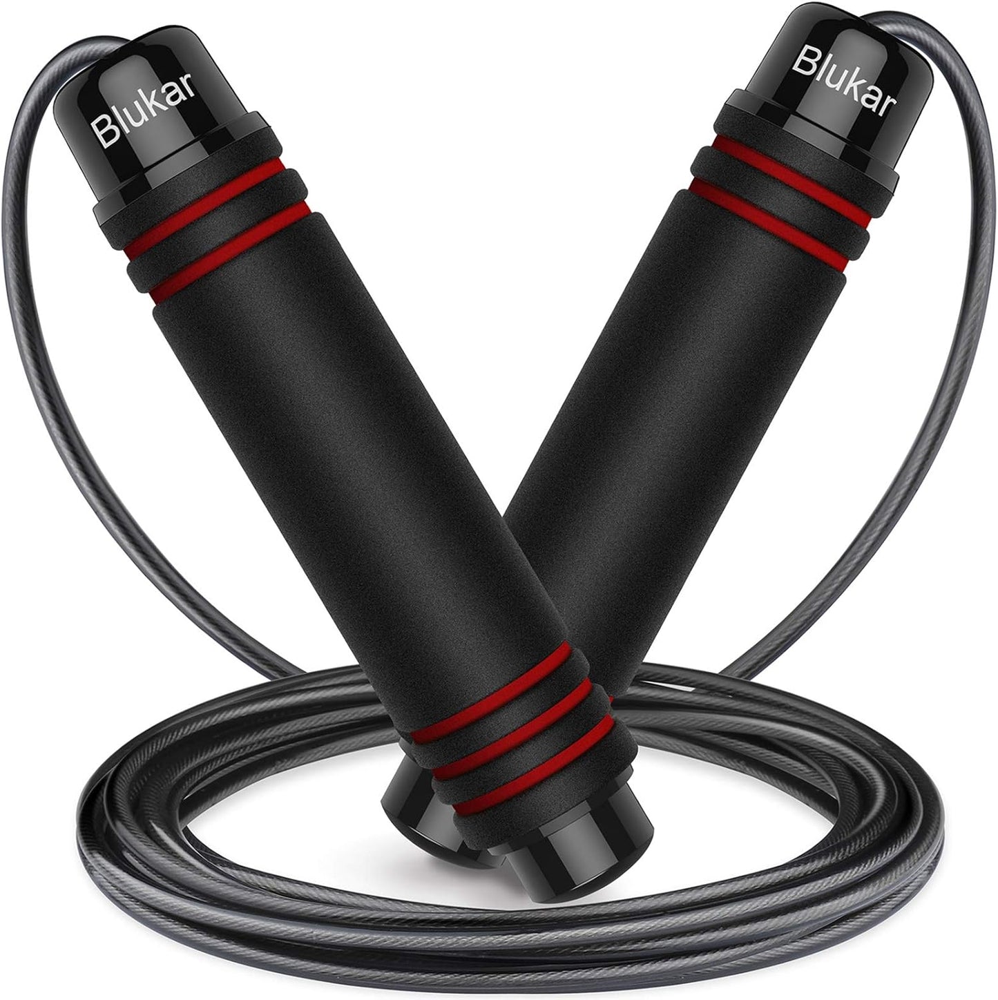 Corde À Sauter, Speed Jump Rope Réglable Pour Hommes & Femmes , Roulements À Billes En Acier, Poignées Antidérapantes En Mousse, Câble En Acier Pour Fitness, Crossfit, Sport, Boxe, GYM