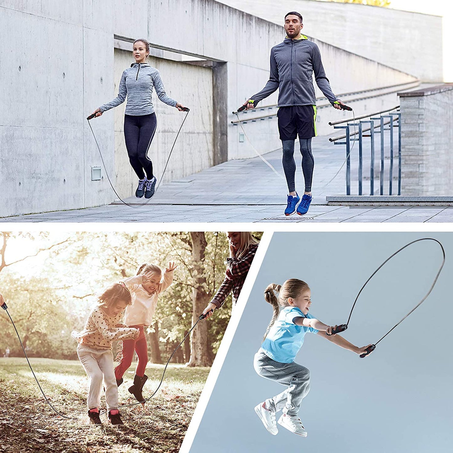 Corde À Sauter, Speed Jump Rope Réglable Pour Hommes & Femmes , Roulements À Billes En Acier, Poignées Antidérapantes En Mousse, Câble En Acier Pour Fitness, Crossfit, Sport, Boxe, GYM